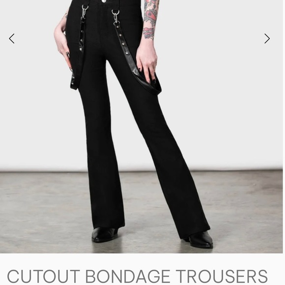 Killstar Black Flared Pants - Picture 4 of 4